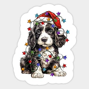 Christmas Puppy Sticker